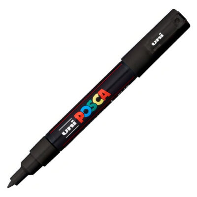 PC-1M CANETA POSCA PRETO CX C/6