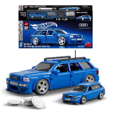 CARRO DE MONTAR HOT WHEELS BRICK SHOP SPEED CARRO '94 AUDI AVANT RS2 1:32 (JGR28) | MATTEL