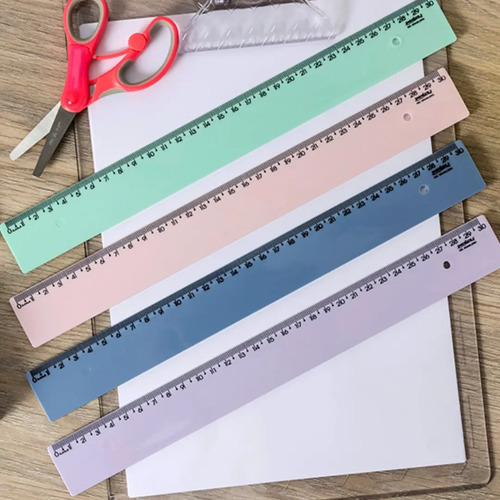 RÉGUA DE 30 CM NEW LINE AZUL PASTEL MAXCRIL (10270095) | MAXCRIL - Imagem 3