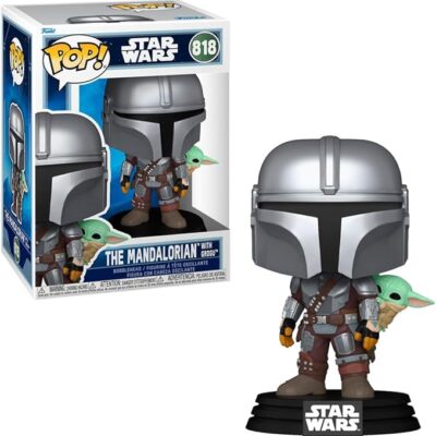 BONECO FUNKO POP! STAR WARS - MANDALORIANO E GROGU (12846) | FUNKO