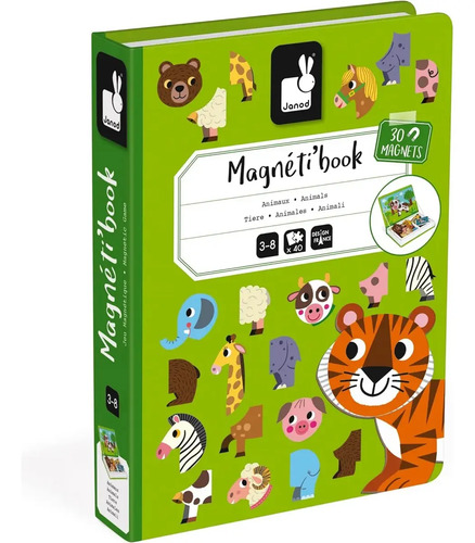 LIVRO MAGNETICO VIDA ANIMAL 40 PEÇAS JANOD (J02563) | JANOD