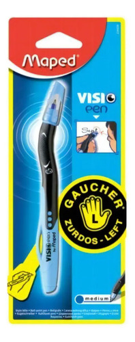 CANETA ESFEROGRAFICA VISION PEN PARA CANHOTO AZUL MAPED 224320 | MAPED
