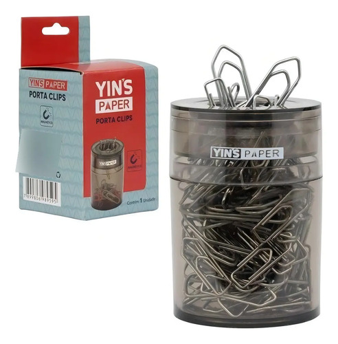 PORTA CLIPS MAGNETICO PLASTICO FUME REDONDO (YP7123) | YINS PAPER
