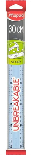 RÉGUA 30 CM INQUEBRAVEL CORES SORTIDAS MAPED (245610) | MAPED