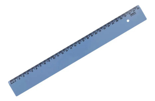 RÉGUA DE 30 CM NEW LINE AZUL PASTEL MAXCRIL (10270095) | MAXCRIL