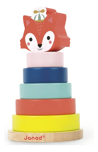RAPOSA DE EMPILHAR 7 PECAS BABY FOREST JANOD (08014) | JANOD