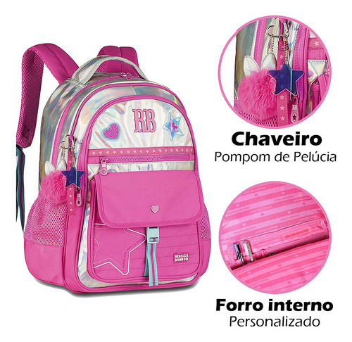 MOCHILA DE COSTAS REBECCA BONBON CLIO (RB27021) | CLIO - Imagem 3
