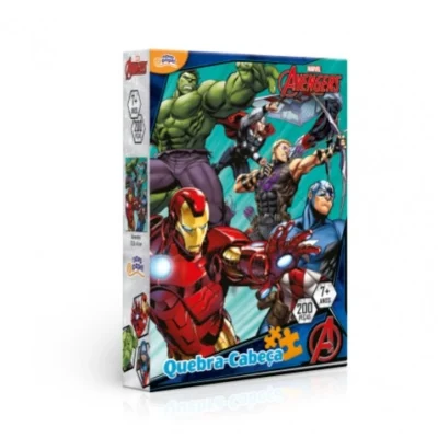 QUEBRA-CABEÇA 200 PEÇAS VINGADORES (8041) | NOVOPAPEL