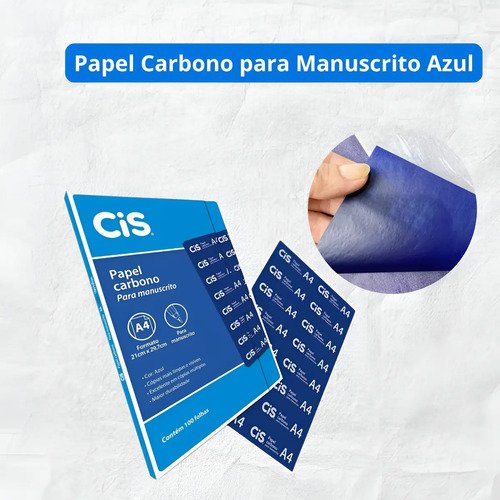 PAPEL CARBONO PAPEL AZUL MANUSCRITO CIS | CIS - Imagem 3