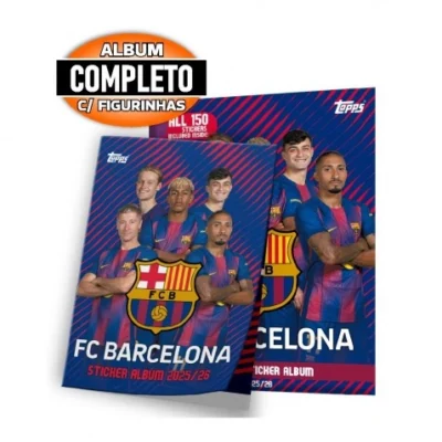 KIT ALBUM E FIGURINHAS BARCELONA (2025/26/25070383) | TOPPZ