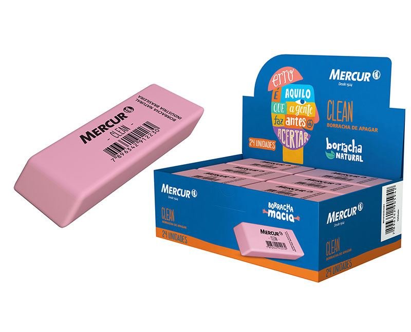 BORRACHA CLEAN ROSA | MERCUR - Imagem 2