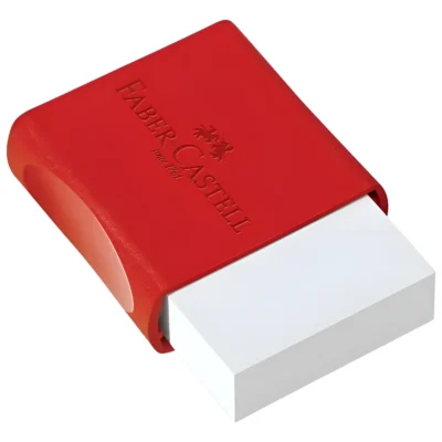 BORRACHA CAPA PLÁSTICA TK MAX BRANCA GRANDE  (OF/7012) | FABER CASTELL