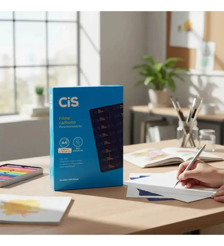 FILME CARBONO AZUL MANUSCRITO CIS | CIS - Imagem 5