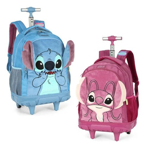 KIT MOCHILA COM RODAS STITCH AZUL LUXCEL (MC50062SC0200UN) | LUXCEL - Imagem 2