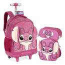 MOCHILA COM RODAS STITCH ROXO LUXCEL (MC50062SC2800UN) | LUXCEL