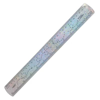 REGUA DE 30 CM FLEXIVEL HOLOGRAFICA (10270145) MAXCRIL