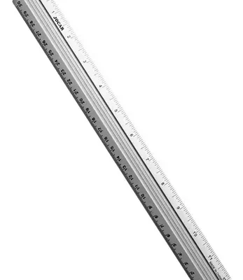 RÉGUA DE ALUMINIO 30CM YINS PAPER (YP7405) | YINS