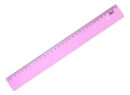 RÉGUA DE 30 CM NEW LINE ROSA PASTEL MAXCRIL (10270096) | MAXCRIL