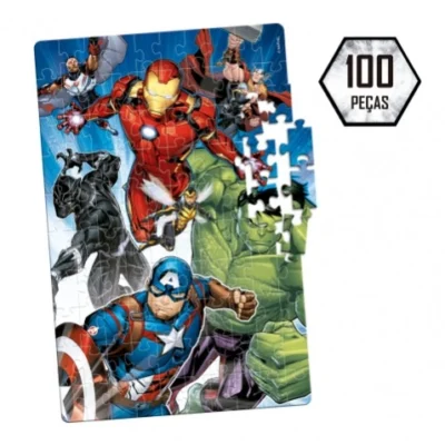 QUEBRA CABECA 100 PEÇAS VINGADORES (8035) | NOVOPAPEL