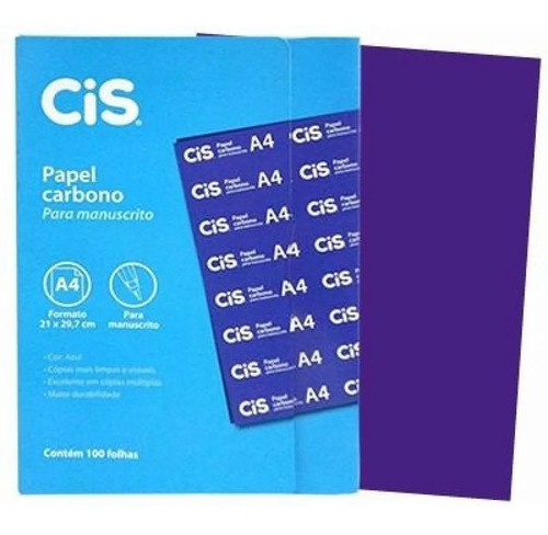 FILME CARBONO AZUL MANUSCRITO CIS | CIS - Imagem 2