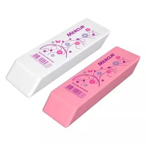 BORRACHA TR DECORADA ROSA/BRANCA | MERCUR