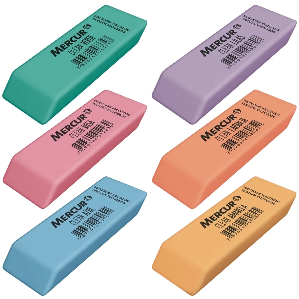 BORRACHA CLEAN COLOR SORTIDO 39490 | MERCUR