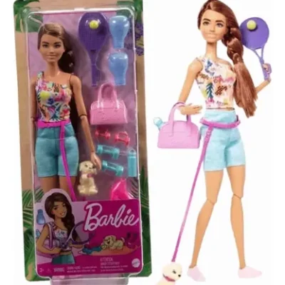 BONECA BARBIE DIA DE SPA COM E PETS SORTIMENTO GKH73 MATTEL (T7598-1) | MATTEL