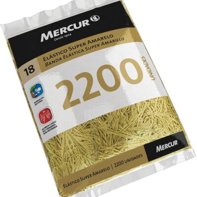 ELASTICO SUPER AMARELO N.18 1KG 2200UN | MERCUR