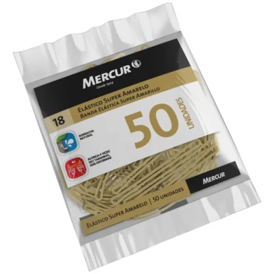 ELASTICO SUPER AMARELO N.18 50UN (407006) | MERCUR