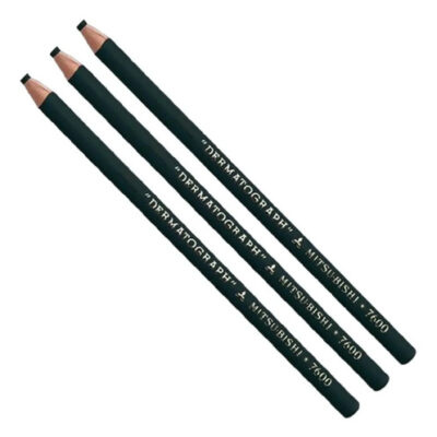 KIT 3 LAPIS DERMATOGRAFICO PRETO MITSU-BISHI (6.3900) | UNI MITSUBISHI