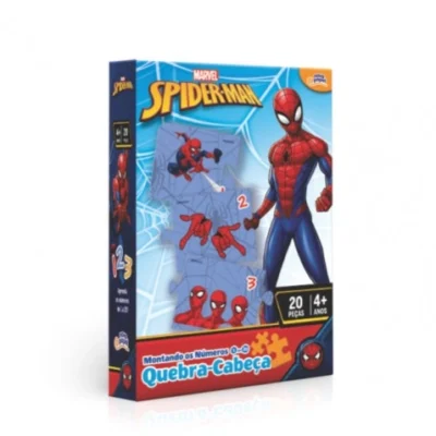 JOGO MONTANDO OS NUMEROS DE 1 A 20 HOMEM-ARANHA (8045) | NOVOPAPEL