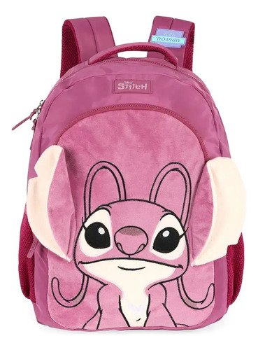 MOCHILA DE COSTAS STITCH ROXO LUXCEL (MS50061SC2800) | LUXCEL