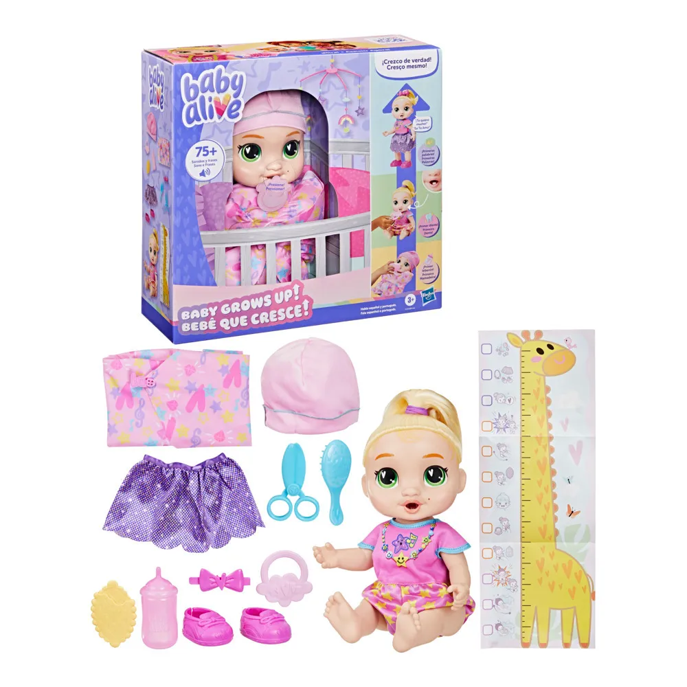 BABY ALIVE GROWS UP LOIRA LALA 75 SONS HASBRO (G1444) | HASBRO
