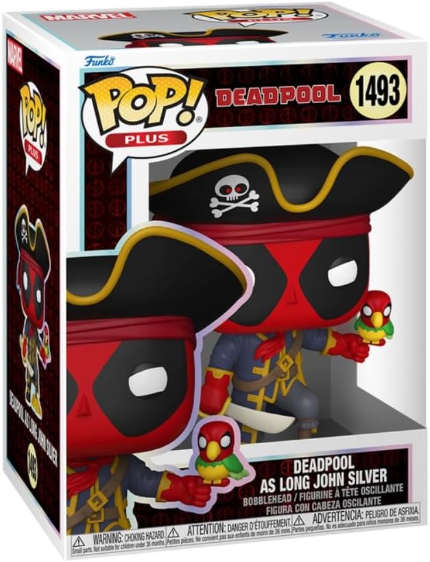 BONECO FUNKO POP! PLUS MARVEL DEADPOOL LITERATURA CLASSICA - LONG JOHN SILVER (12195) | FUNKO