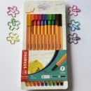 CANETA STABILO POINT 88-8810 ESTOJO COM 10 CORES STABILO (118.5600) | STABILO