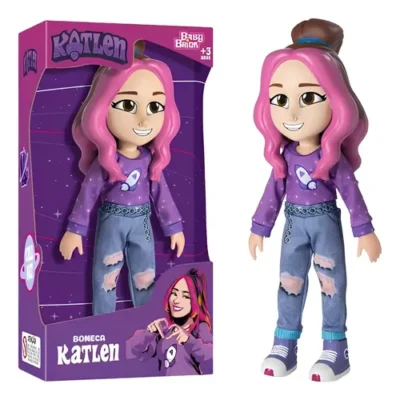 BONECA KATLEN DOS ROSA BABY BRINK (1271) | NOVABRINK