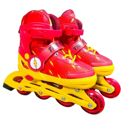 PATINS INLINE FLASH COM KIT PROTEÇÃO TAM 30-33 UNITOYS (3015) | UNITOYS
