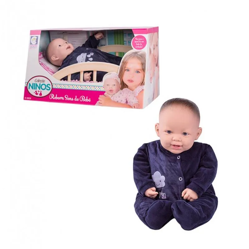 BONECA COLECAO NINOS REBORN COM DENTE COTIPLAS (2219) | COTIPLAS