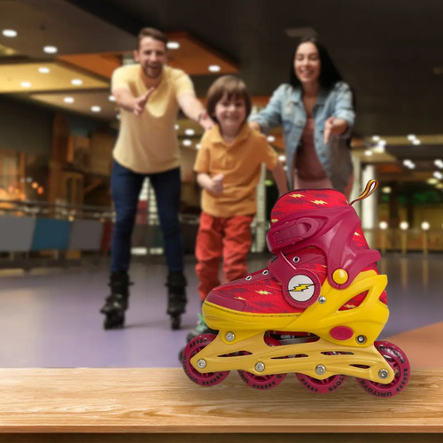 PATINS INLINE FLASH COM KIT PROTEÇÃO TAM 34-37 UNITOYS (3016) | UNITOYS - Imagem 2