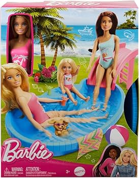 BARBIE MAIO ROSA COM PISCINA (HRJ74) | MATTEL