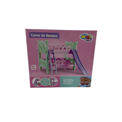 CAMA DE BONECA BELICHE COM ESCORREGADOR E ESCADA WELLMIX (7500) | WELLMIX