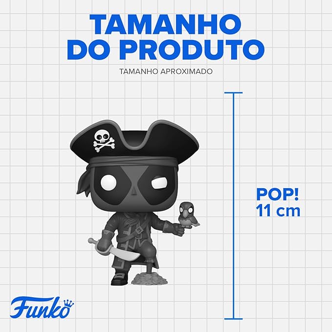 BONECO FUNKO POP! PLUS MARVEL DEADPOOL LITERATURA CLASSICA - LONG JOHN SILVER (12195) | FUNKO - Imagem 3