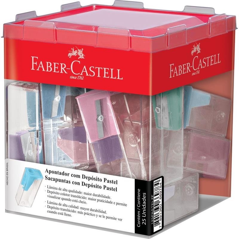 APONTADOR COM DEPOSITO TONS PASTEL (125PASTELZF) | FABER CASTELL - Imagem 2
