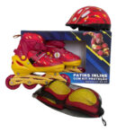 PATINS INLINE FLASH COM KIT PROTEÇÃO TAM 34-37 UNITOYS (3016) | UNITOYS