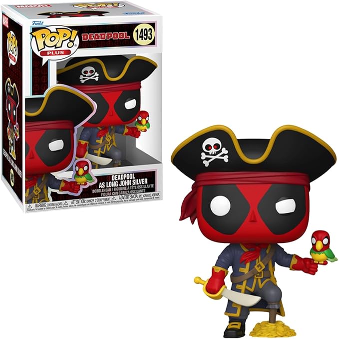 BONECO FUNKO POP! PLUS MARVEL DEADPOOL LITERATURA CLASSICA - LONG JOHN SILVER (12195) | FUNKO - Imagem 4