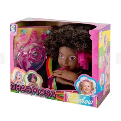 BONECA CHARMOSA BUSTO RAINBOW NEGRA COTIPLAS | COTIPLAS