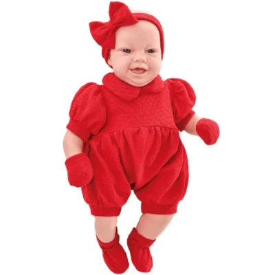 BONECA BEBE REAL EXPRESSOES ALEGRE ROMA (5079) | ROMA