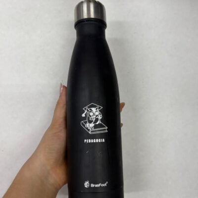 GARRAFA TERMICA METAL NEO CURSO - PROFESSOR | BRASFOOT