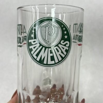 CANECA VIDRO 565ML TIMES PALMEIRAS (12526) | BRASFOOT
