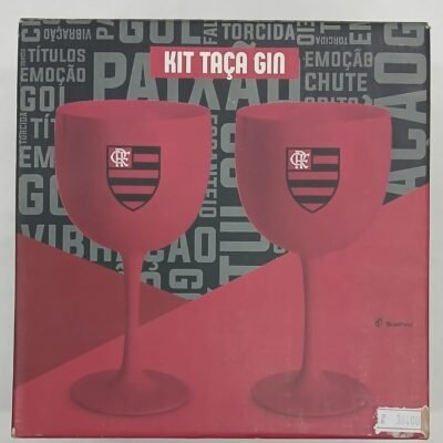 TACA GIN COM 2 UNIDADES - FLAMENGO | BRASFOOT